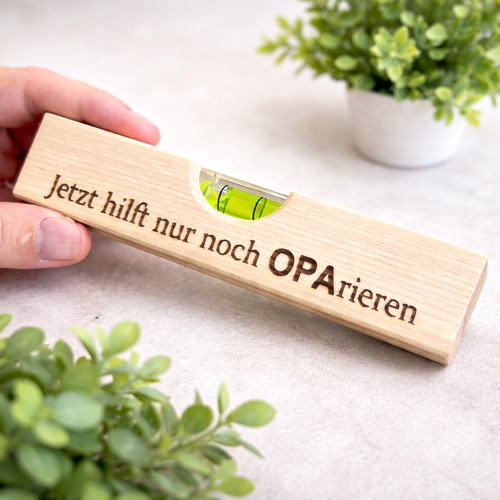 Wasserwaage personalisiert