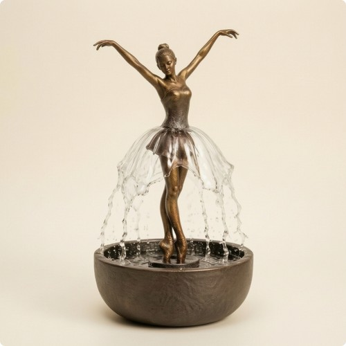 Tischbrunnen mit ballerina - tischbrunnen,