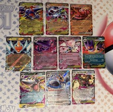 Pokémon Fatale Flammen Masterset - Mega Glurak X ex Gengar- Alle 10 EX Karten