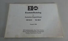Teilekatalog VEB Zweiseiten Kippanhänger HW 80.11 / HL 80.11 Stand 1986