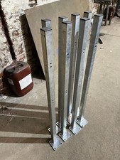 2 Stück Gartenpfosten Balkonpfosten Zaunpfahl Zaunpfosten Gartenpfahl Stahl