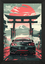 Nissan GTR JDM Gerahmtes