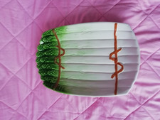 RECHTECKIGE FLACHE SPARGEL SERVIERPLATTE - 33,5 cm x 22,5 cm x 4 cm