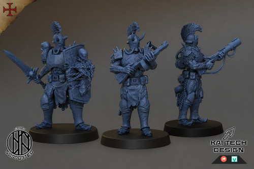 32mm resin grimdark - resin, infantry