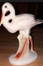 Storch Klapperstorch Porzellan gemarkt selten Hollóhàzi Ungarn