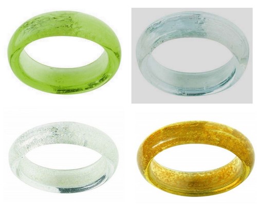 Serviettenring*oval*Glas*Farba