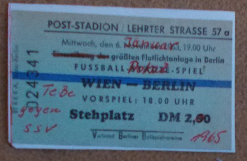 Eintritskarte poststadion - eintritskarte,