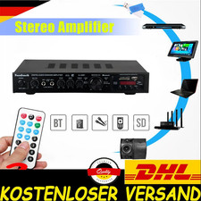 HiFi Verstärker 5 Kanal Stereo Amplifier Bluetooth Vollverstärker Digital FM USB