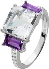 WEIßTOPAS, AMETHYST ***  925