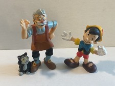 Disney Bully Pinocchio 2 x Figur Comicfigur 90er Jahre mit Gepetto und Figaro
