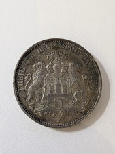 Deutsches Reich 3 Mark 1909 Freie und Hansestadt Hamburg J