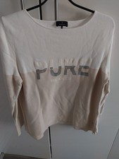 Monari Pullover Colourblockingund Glitzer Gr.44 aus Baumwolle