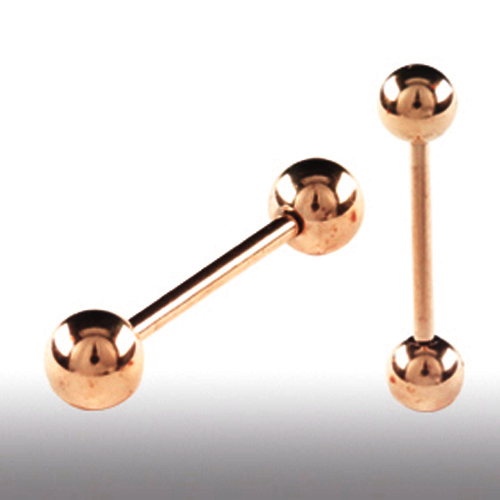 6mm rosegold piercing stab - rosegold,