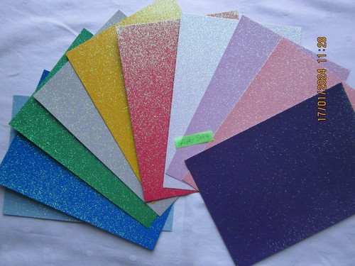 Set glitter karton 10 x - 4:,