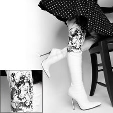 Lack Overknee High Heels