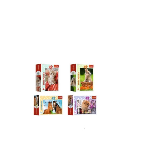 Trefl mini puzzle süße - mini, tiere