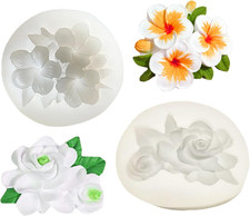 Silikonform Set Blumen für