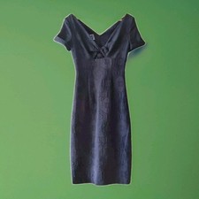 LENA HOSCHEK Shore Dress Admiral Etui-Kleid Brokat Robe XS