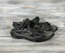 KyBoot Kybun Pado W Schwarz Unisex Leder Riemchen Sandale Swiss Made