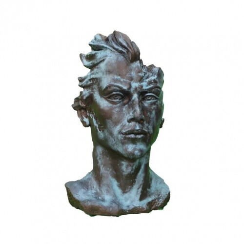 Gartenfigur gesicht mann - gesicht, "mann",
