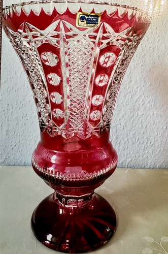 Bleikristall vase geschliffen - bleikristall,