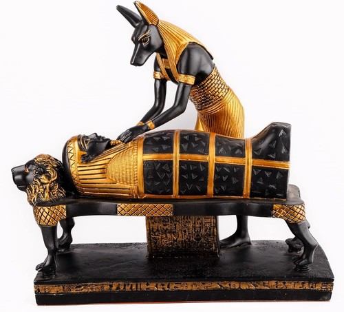 ägyptische statue von - von, anubis
