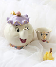 NEU MRS. POTTS TEEKANNE + TASSiLO TASSE DiE SCHÖNE UND DAS BiEST Figuren