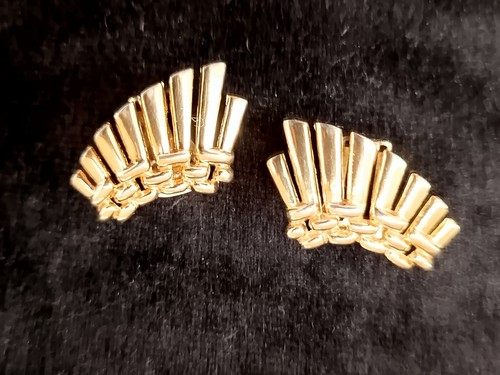 Vintage crown trifari ohrringe - crown,