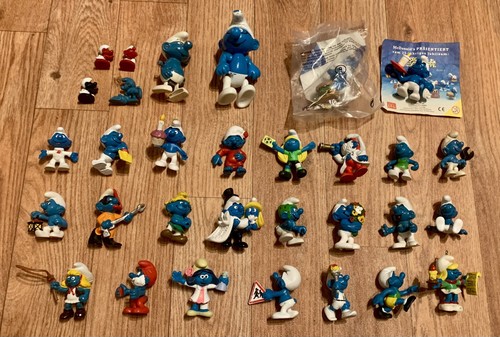 Schlumpfsammlung 31 figuren - -,