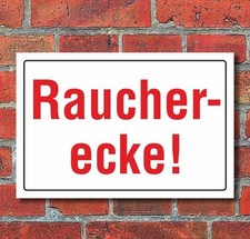 Schild raucherecke rauchen - raucherecke,