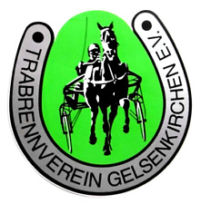 Werbe-Aufkleber Trabrennen