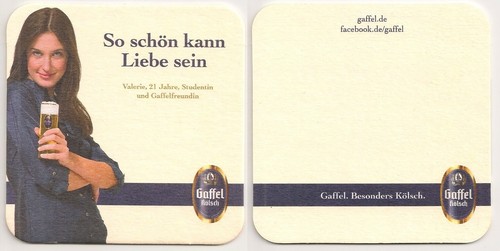 Gaffel kölsch bierdeckel - gaffel,