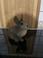 Original Castagna Figur Hase Kaninchen grau Resin 1988