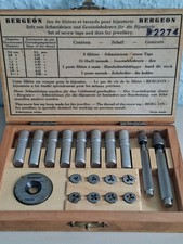 BERGEON 2274 Gewindebohrer- und Schneideisen Sortiment
