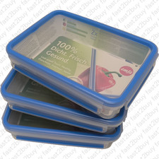 3'er Set EMSA Frischhaltedose Clip&Close 1,2 L rechteckig