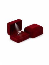 Weinrot Ringschatulle –