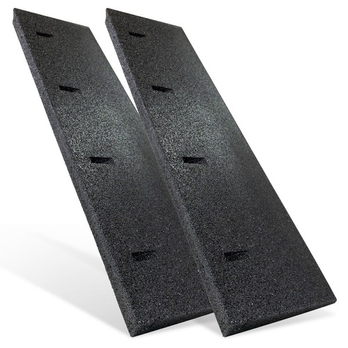 Autorampe gummi schwarz - 2x,