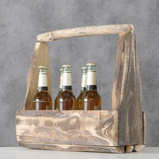 Flaschenträger Holz