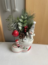 Weihntsgesteck Tischgesteck Mit Teelicht 5 Std.Timer Knopfzelle Aus Nachlass ￼