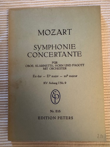 Mozart symphonie concertante - symphonie,