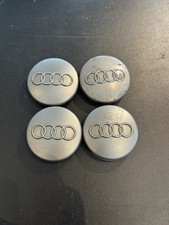 4x Original Audi 4BO601170 Rad Naben Kappen Felgen Deckel Radzier Silber Grau