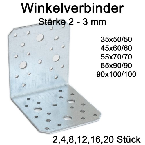 Lochplattenwinkel verzinkt