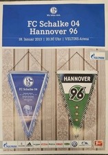 Spielplakat - 18.01.13 - BL - FC Schalke 04 vs. Hannover 96 - Wimpel - DIN A1 