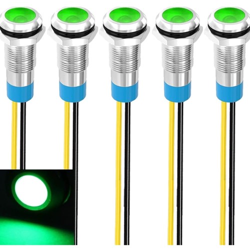 Led kontrollleuchte 8mm - 8mm, grün