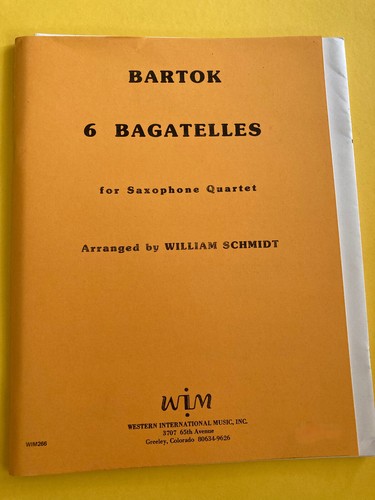Bagatelles bartok arr - bartok,, w