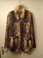 Braune Jacke, Leoparden-Muster