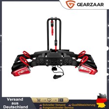 E-Bikes Fahrradträger für Anhängerkupplung 2 Fahrräder Vormontiert Abschließbar