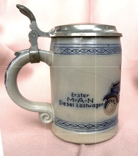 Bierkrug l zinndeckel - 0,5,