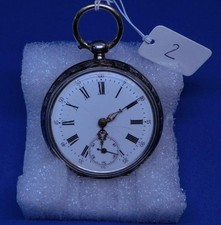 Taschenuhr Silber 45 mm