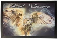 Fußmatte Schmutzfangmatte rutschfest Eule F024